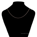 44677 xuping 2018 nuevo modelo diseño simple collar de color oro rosa